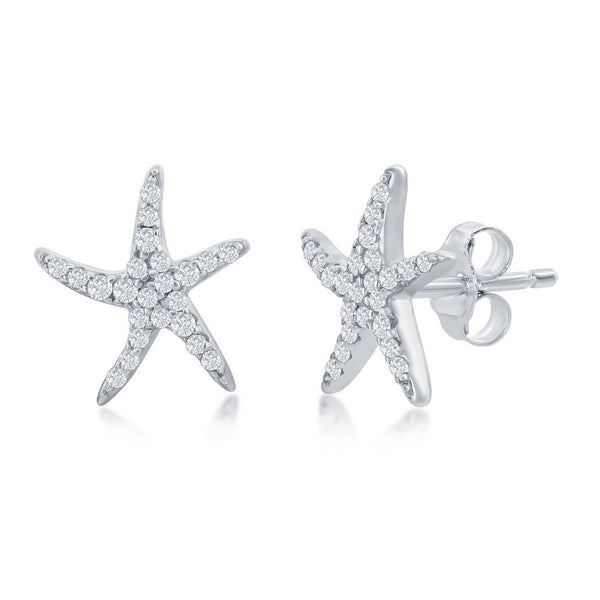 Starfish Studs w/ CZs